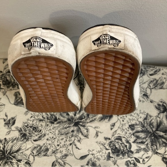 VANS OFF THE  WALL Sz 7 Snake Skin Print Slip On Mules - Picture 7 of 11